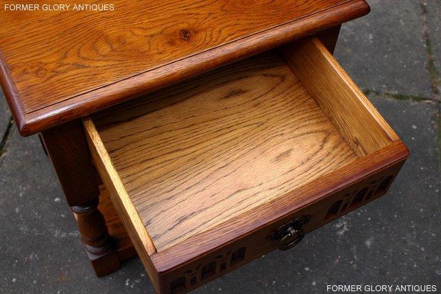 Image 86 of OLD CHARM LIGHT OAK PHONE LAMP TABLE BEDSIDE CABINET STAND