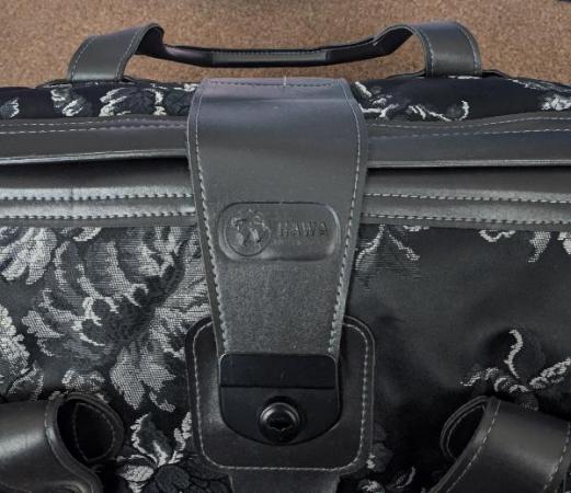 Image 2 of Black Flowered Travel Bag By Hawa International
