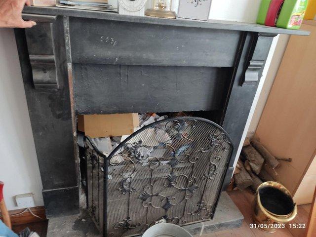 Preview of the first image of Fireplace - genuine Victorian black slate.