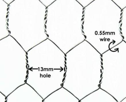 Image 4 of Galvanised Wire Mesh Netting chicken Cage