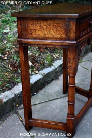 Image 17 of A TITCHMARSH AND GOODWIN OAK CANTED HALL TABLE LAMP STAND