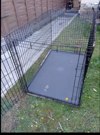 Image 2 of Extra large dog crate for sale.