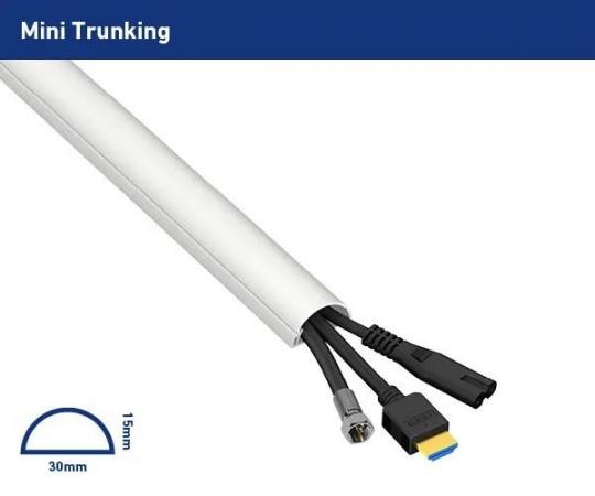 Image 2 of Wire Cable Mini Trunking-DLINE Silver colour