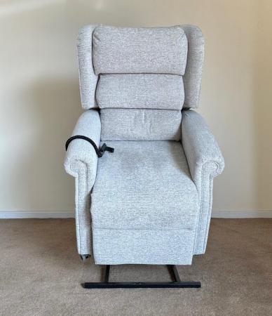 Image 5 of REPOSE ELECTRIC RISE RECLINER DUAL MOTOR CHAIR GREY DELIVERY