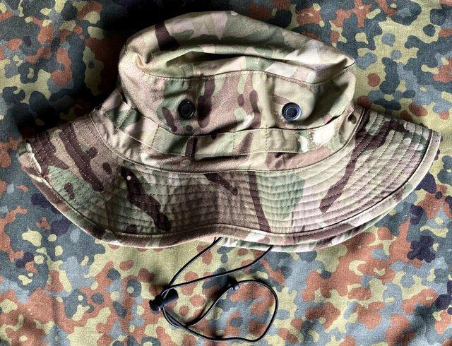 Preview of the first image of ARMY MTP BOONIE JUNGLE SUN HAT SIZE L 58cm HIKING CAMO SAS.