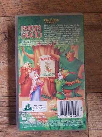 Image 2 of Walt Disney Robin Hood VHS Tape