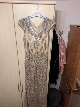 Image 2 of Stunning Silver Prom Dress for Sale - Size 12 / 14