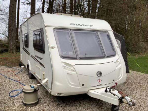 Image 1 of 2010 Swift challenger 530 four berth caravan, awning &extras