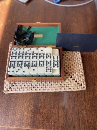 Image 2 of Brand new Wooden hinged box with dominoes set