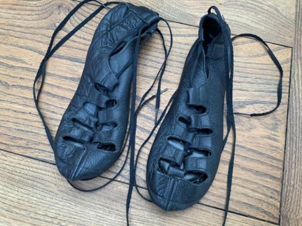 Image 2 of Irish leather dance jig shoes size 5 (girls)