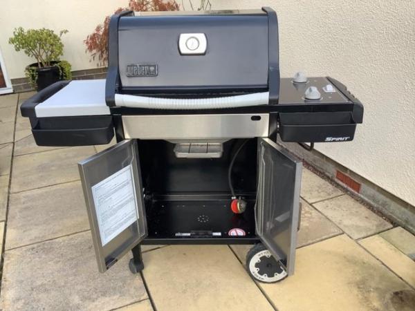 Image 3 of WEBBER SPIRIT GAS GRILL BARBECUE with CALOR GAS BOTTLE, & co