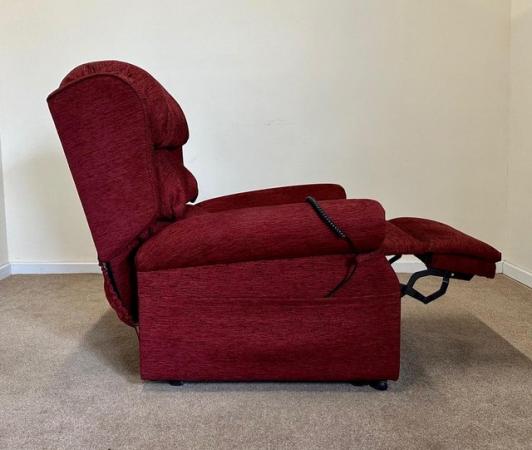 Image 15 of PETITE LUXURY ELECTRIC RISER RECLINER RED CHAIR CAN DELIVER