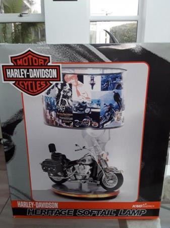 Image 1 of Novelty Harley-Davidson Lamp Heritage Softail