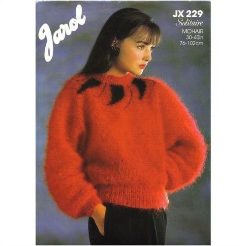 Preview of the first image of Knitting Pattern Lady's Mohair Sweater Price includes P&P.