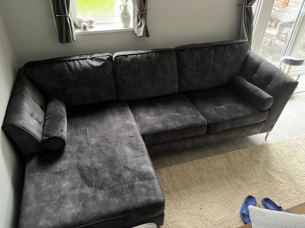 Image 1 of HARVEYS CHAISE SOFA GREAT CONDITION