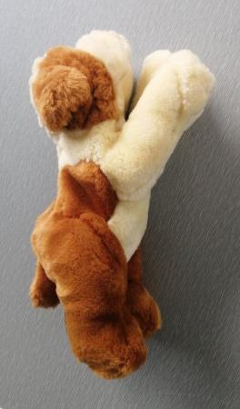 Image 5 of Keel Simply Soft Collection Puppy Dog Soft Toy.  Length 8".