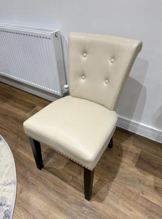 Image 2 of Cream Dining Chairs (Set of 6)