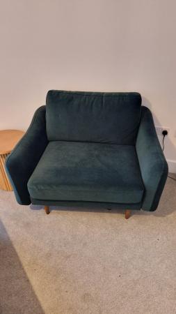 Image 2 of Snug The Rebel Forest Green Snuggler Armchair 1.5 Seat Sofa
