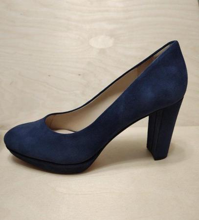 Image 18 of New Clark's Narrative Kendra Sienna Navy Suede Shoes UK 5.5