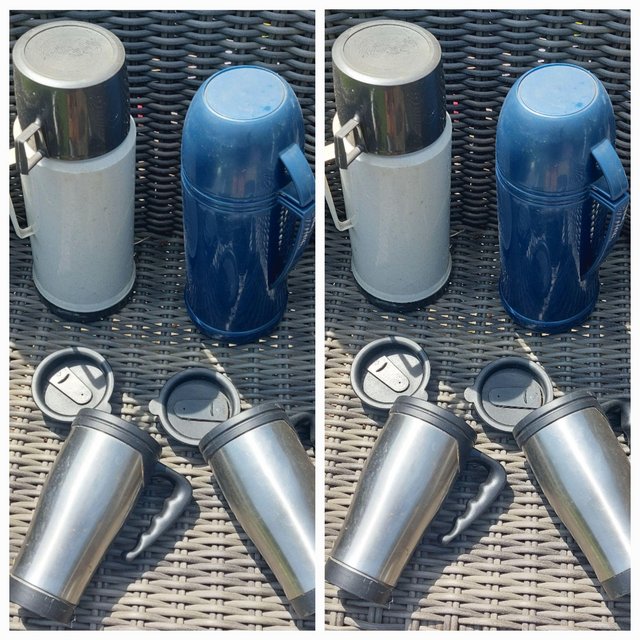 Preview of the first image of 2 x flasks   2 x flasks mugs.