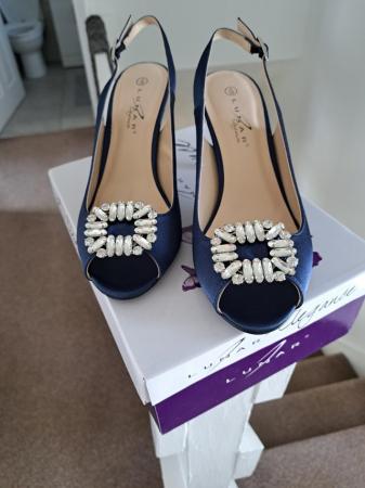 Image 3 of Bag and shoes navy worn for wedding