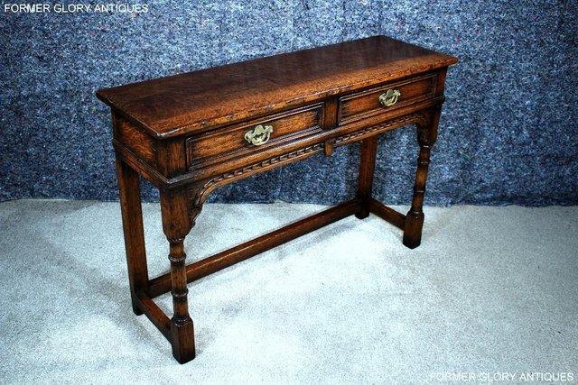Image 78 of TITCHMARSH & GOODWIN OAK LAMP PHONE HALL CONSOLE TABLE STAND