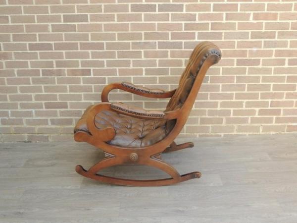 Image 3 of Vintage Brown Rocking Chair (UK Delivery)