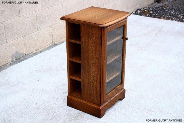 Image 23 of AN ERCOL GOLDEN DAWN CD CABINET CUPBOARD LAMP TABLE STAND