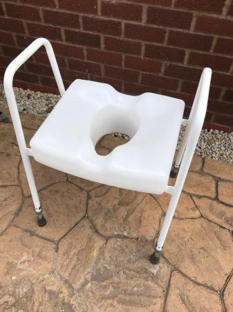 Image 1 of Mobility Toilet Shower Seat With Frame Brand New