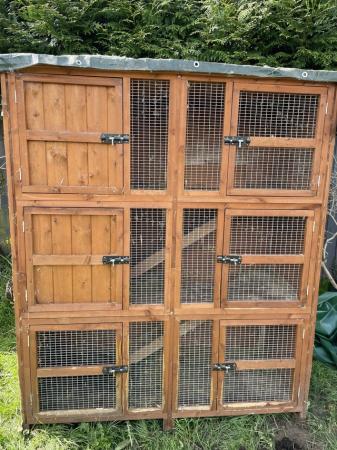 Image 1 of 5ft 3 Tier Home & Roost Hutch