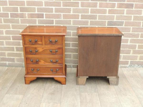 Image 17 of Pair of Burr Bedside Tables (UK Delivery)