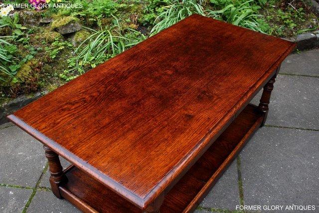 Image 65 of A TITCHMARSH AND GOODWIN STYLE OAK TWO DRAWER COFFEE TABLE