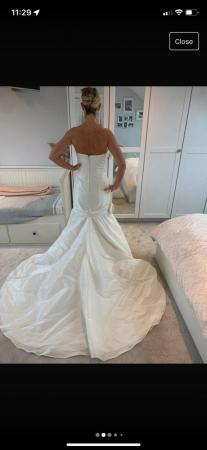 Image 3 of BNWT Mon Cheri Bridals wedding dress strapless, size 10
