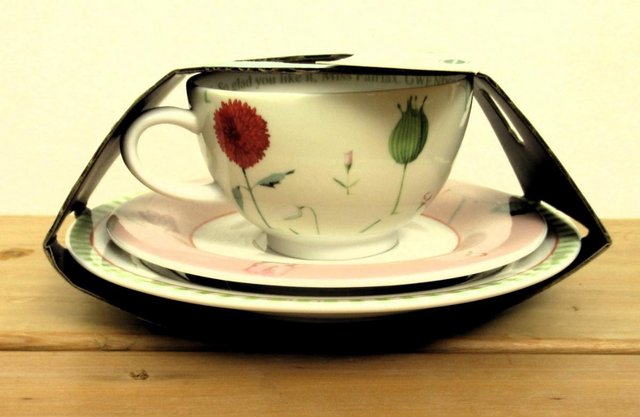 Preview of the first image of Portmeirion - Up the Garden Path Cup, Saucer and Plate.