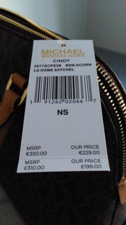 Image 1 of MICHAEL KORS GENUINE CINDY LG DOMEBAGNEW £310 - REDUCED !!