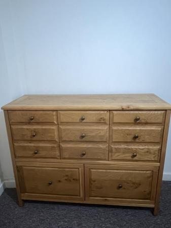 Image 1 of Solid oak Wardrobe and chest of drawer