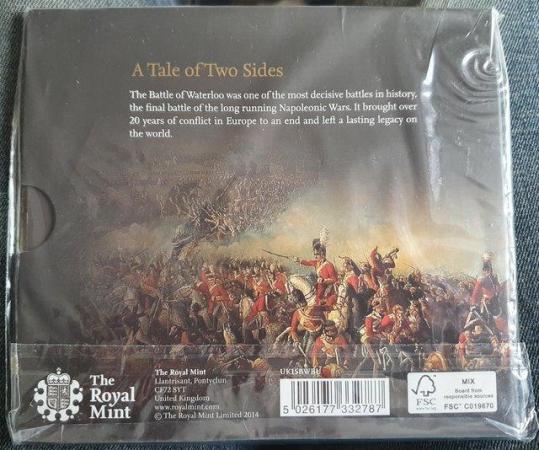 Image 1 of R.Mint 200th Anniversary of Battle of Waterloo £5