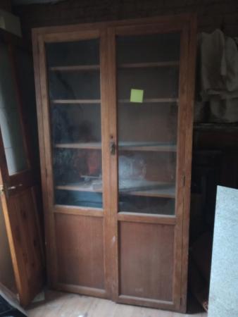 Image 1 of Vintage glass door cabinet