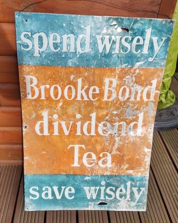 Image 3 of Original Brooke Bond Dividend Tea Aluminium Sign