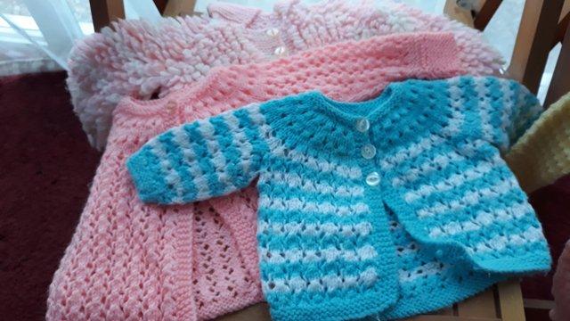 Image 2 of 14 new Hand knitted baby cardigans