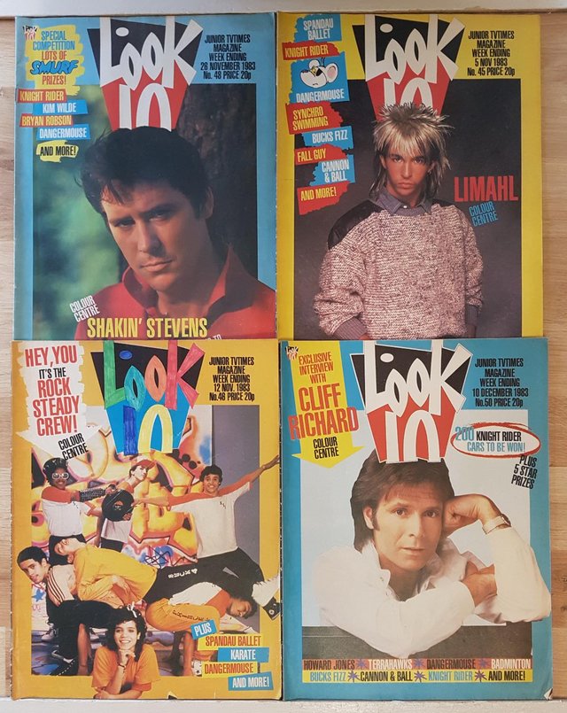 Preview of the first image of Look In magazines from 1983 and 1984.