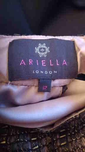 Preview of the first image of Ariella London Evening Dress. Black size 12.