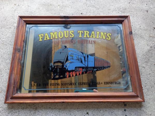 Image 3 of Train mirror antique flying scotsman  good condition