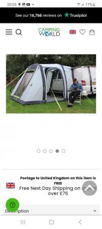 Image 3 of Movelite air frame stand alone motorhome awning