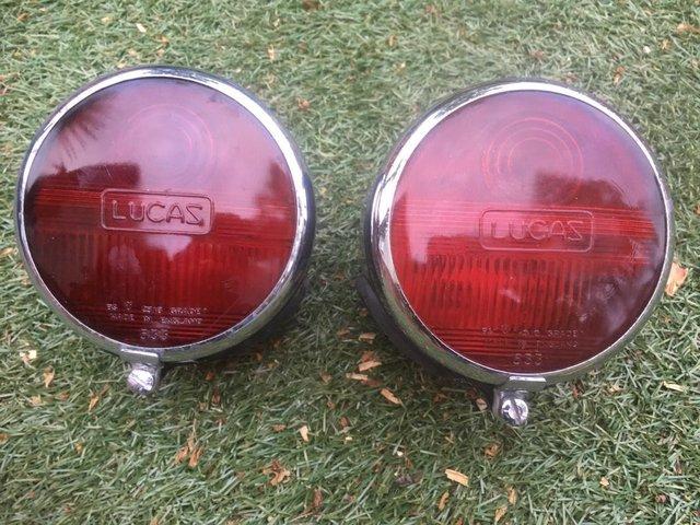 Preview of the first image of LUCAS SEVENTIES LORRY REAR LIGHTS.