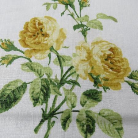 Image 1 of Fabric Remnant Traditional Floral Design