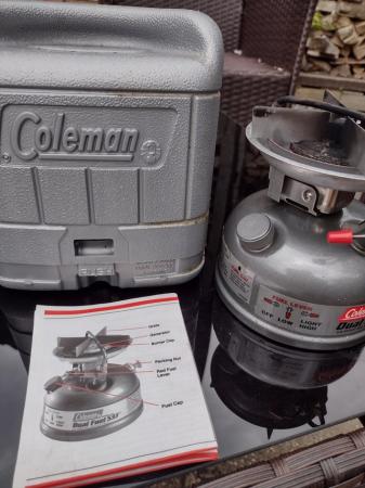 Image 2 of For sale a Coleman dual fuel stove