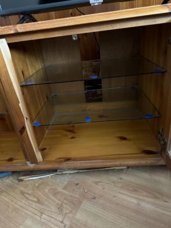 Image 1 of FREE Solid pine corner tv unit and desk chair.