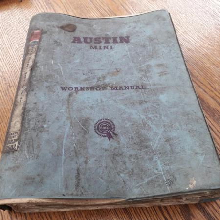 Image 2 of Austin mini workshop manual by BMC
