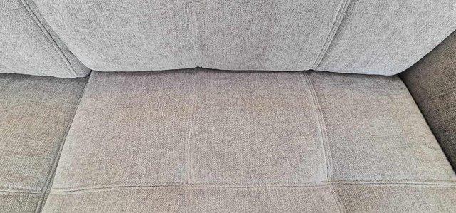Image 5 of Packham grey fabric electric recliner pair of 3 seater sofas